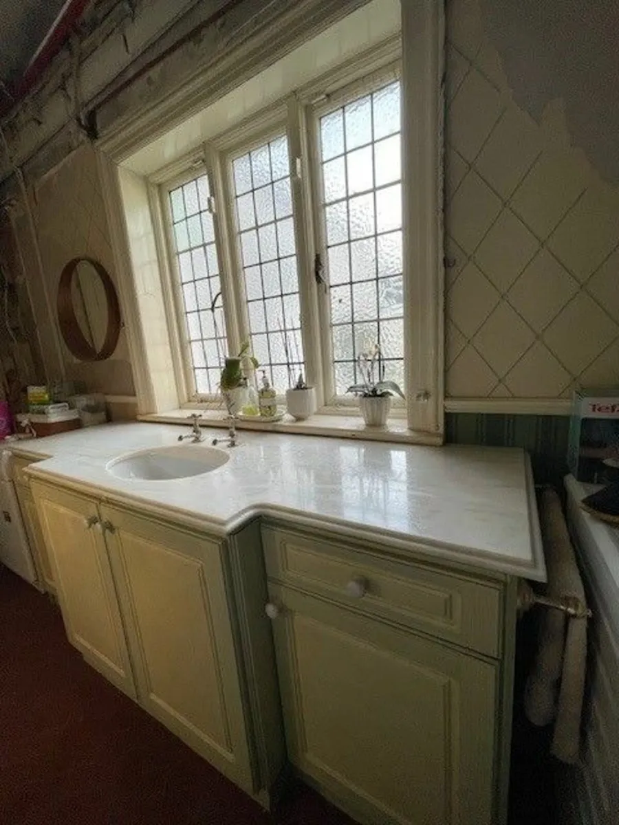Vanity Unit - White Marble topped - Image 1