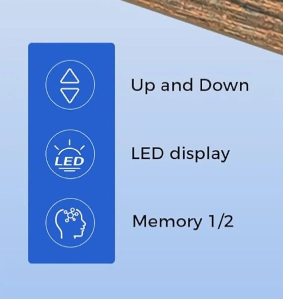 Electric Standing Desk, 135 x 60 cm Height Adjusta - Image 3