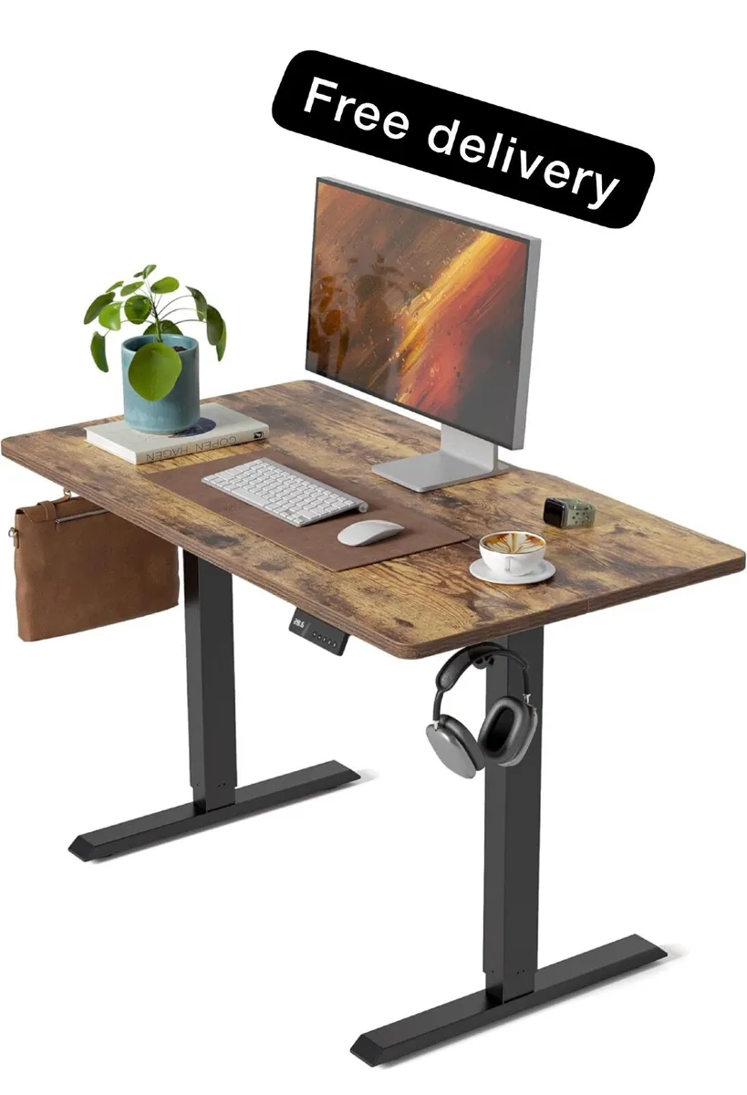 Electric Standing Desk 100 X 60 cm Heigh Adjustabl - Image 1