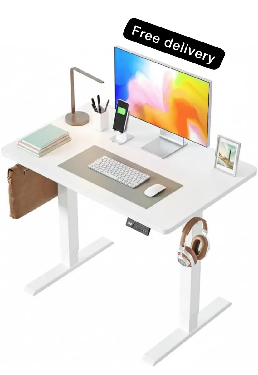 Electric Standing Desk 100 X 60 cm Heigh Adjustabl - Image 1