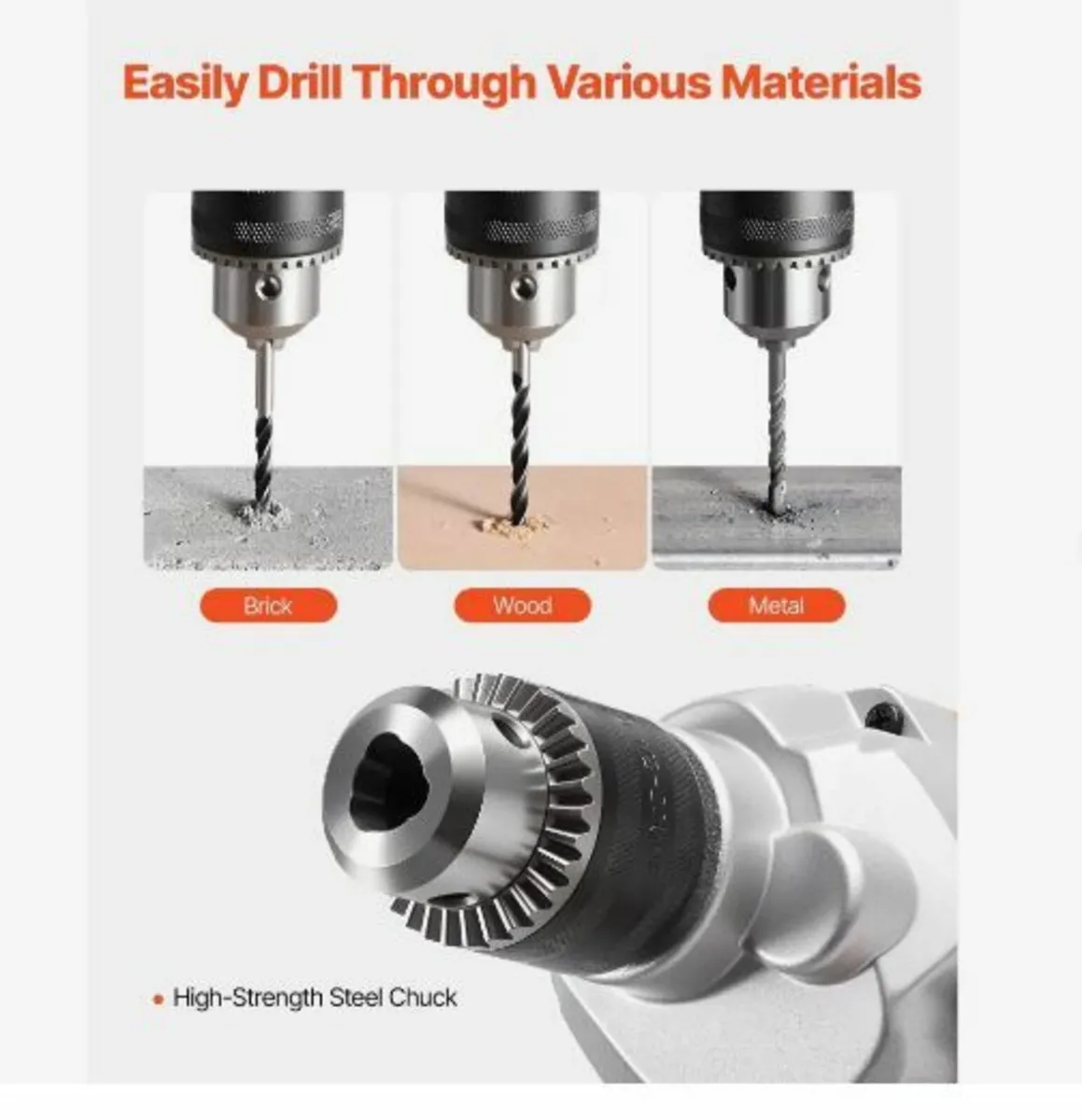 Drill Mixer, 15.89mm Corded Electric Drill Mixer - Image 4