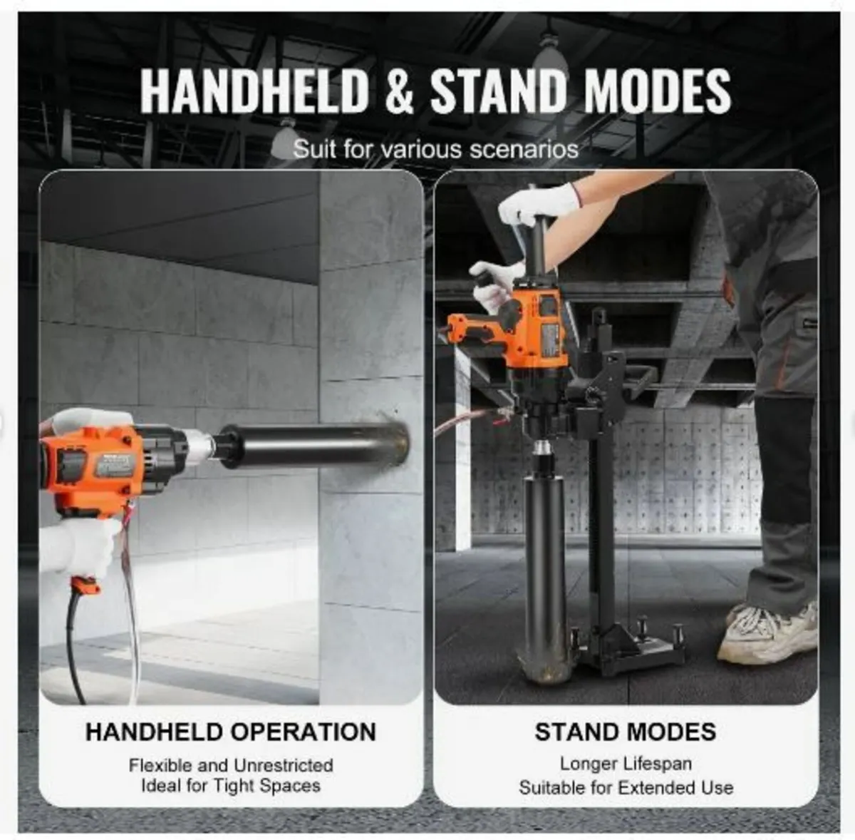 Core Drill Machine 2.03-18 cm Dia 2600W - Image 4