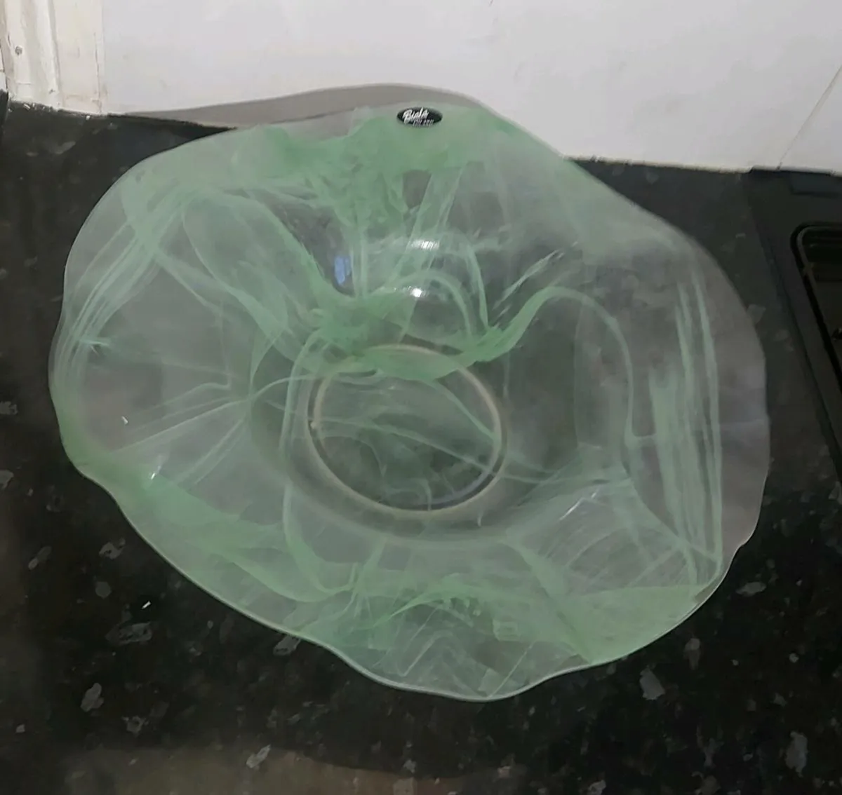 Two large exquisite swirl bowls