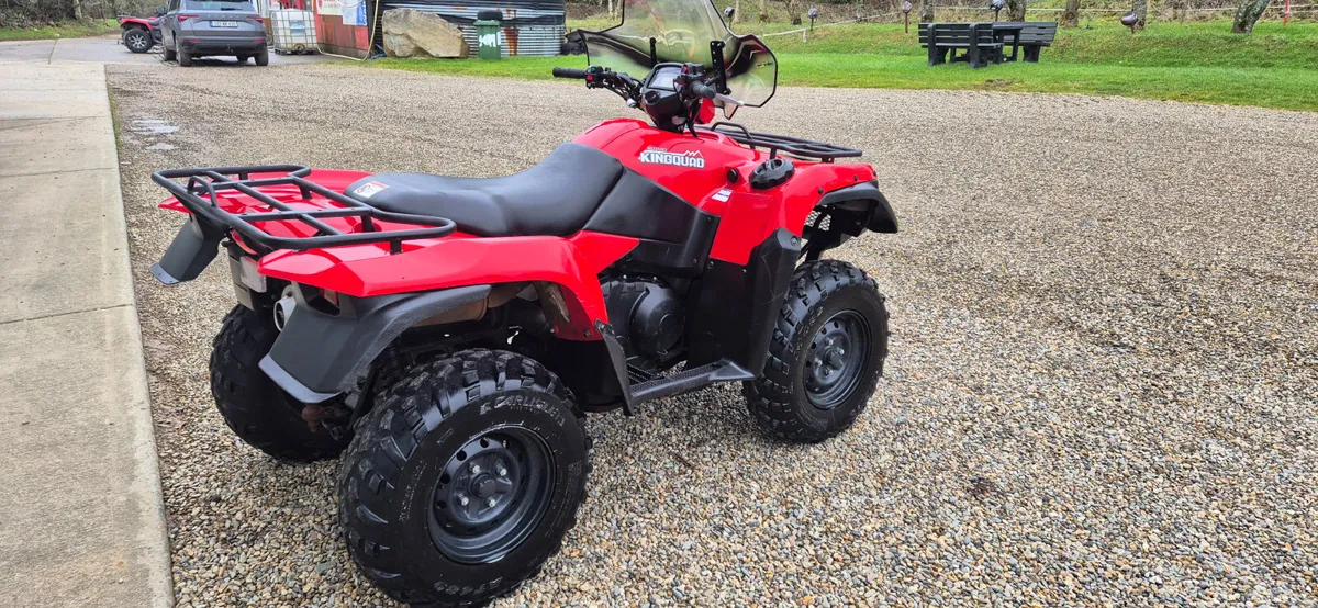 LOW HOURS 2018 SUZUKI KING QUAD LTA 500 - Image 4