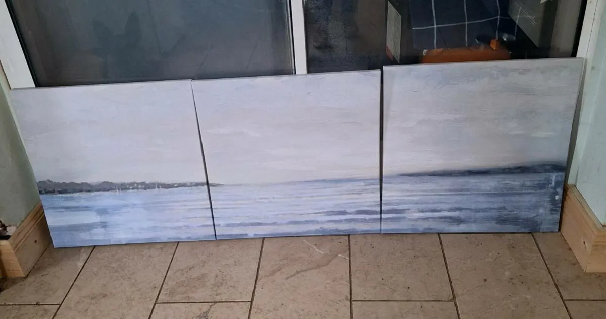 Three lovely canvas wall art prints - Image 1