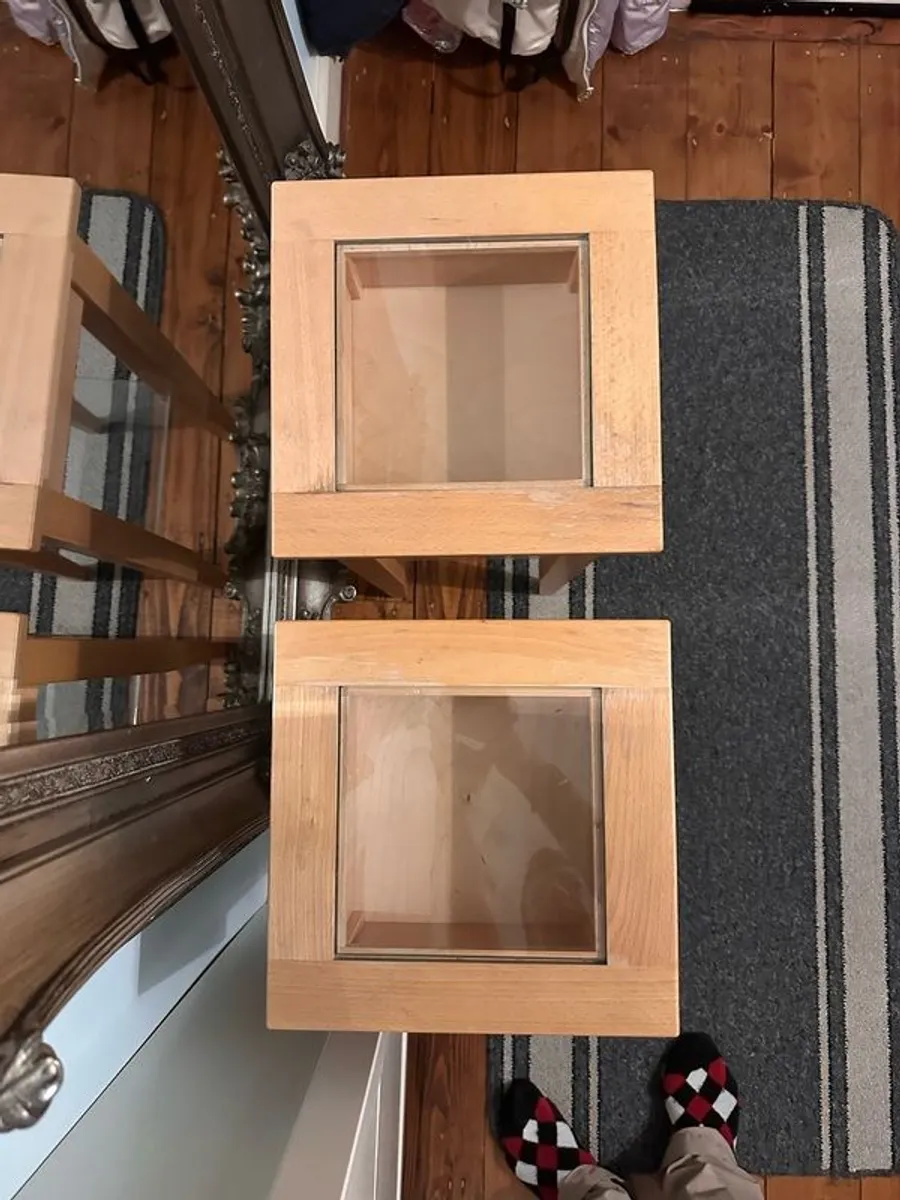 Pair of Pine Bedside Tables - Image 3