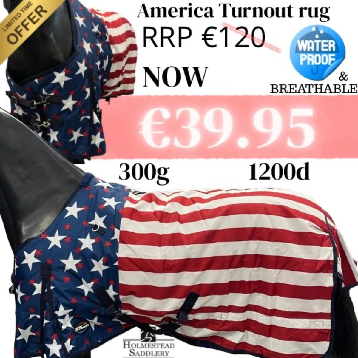AMERICAN WATERPROOF TURNOUT RUG €39.99