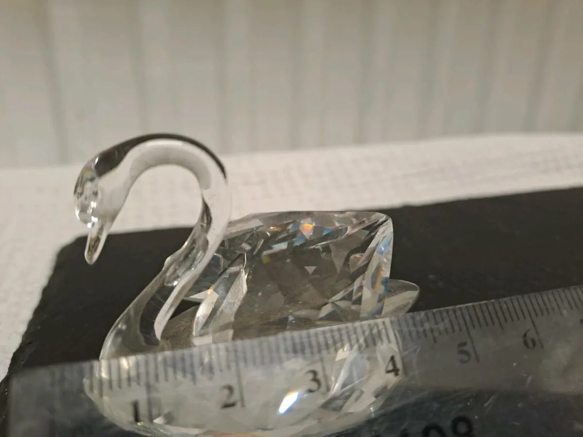 Authentic Swarovski Crystal Swan Figurine - Image 3
