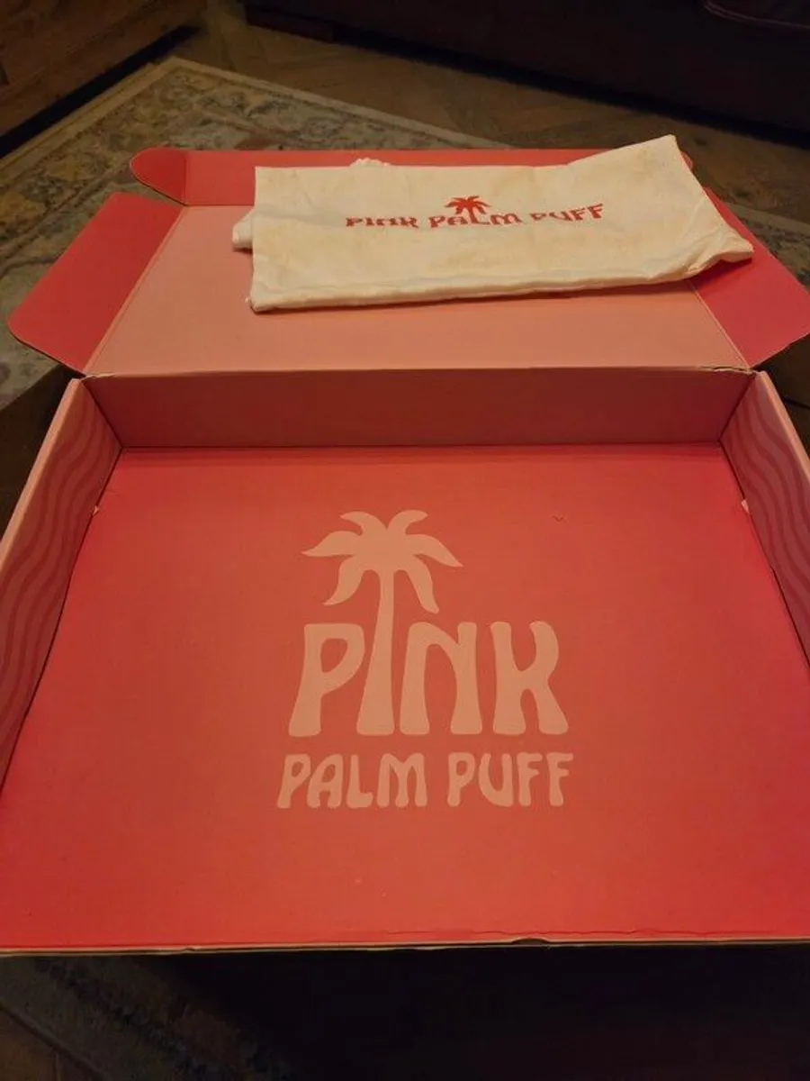 Pink Palm Puff Hoodie - Image 2