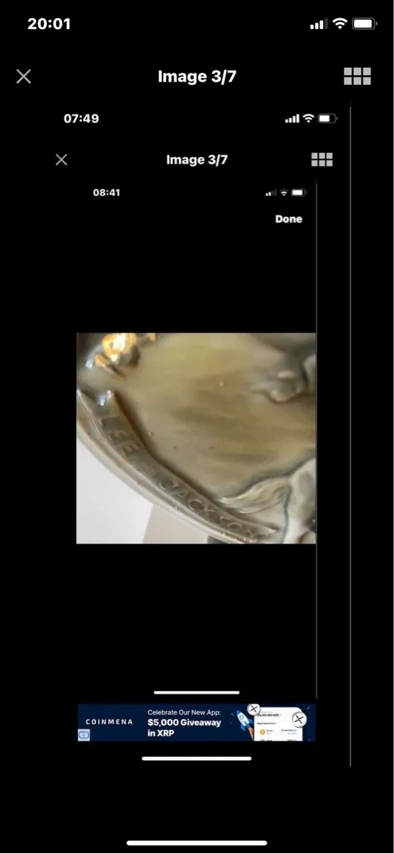 Vintage US Civil War Ceramic Decanter Lamp - Image 3