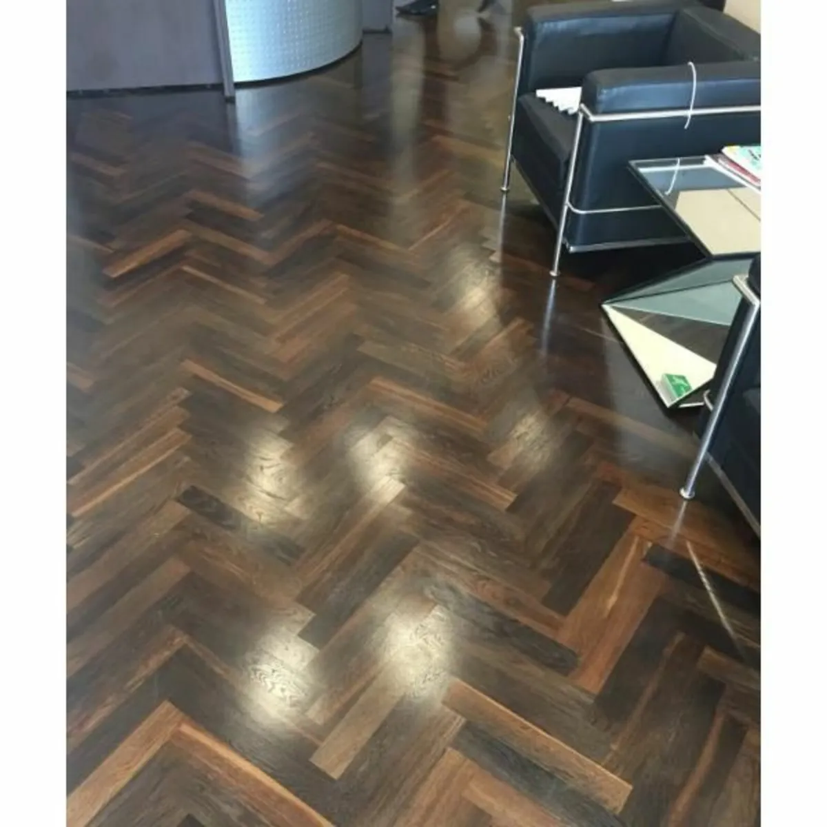 Triple Smoked Oak Prime Grade Herringbone  Floorin - Image 2