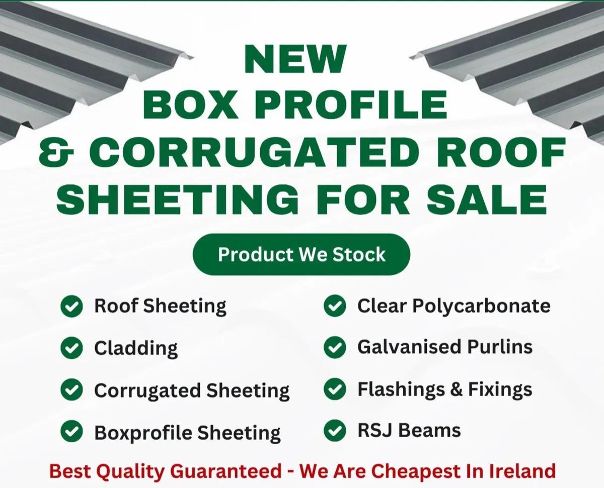 Roof sheeting & cladding ✅cheapest in Ireland ✅
