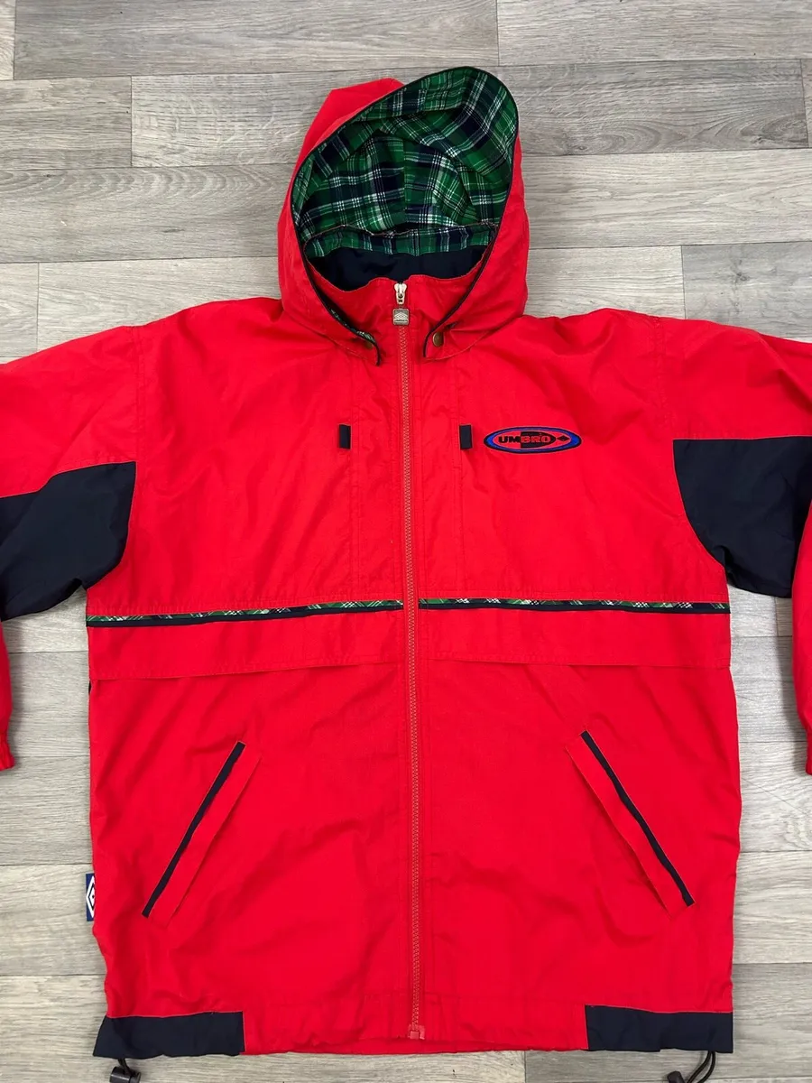 Vintage 90s Umbro Hooded Jacket Mens S/M - Image 2