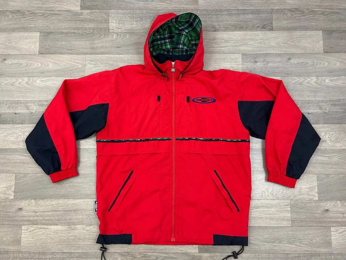 Vintage 90s Umbro Hooded Jacket Mens S/M - Image 1