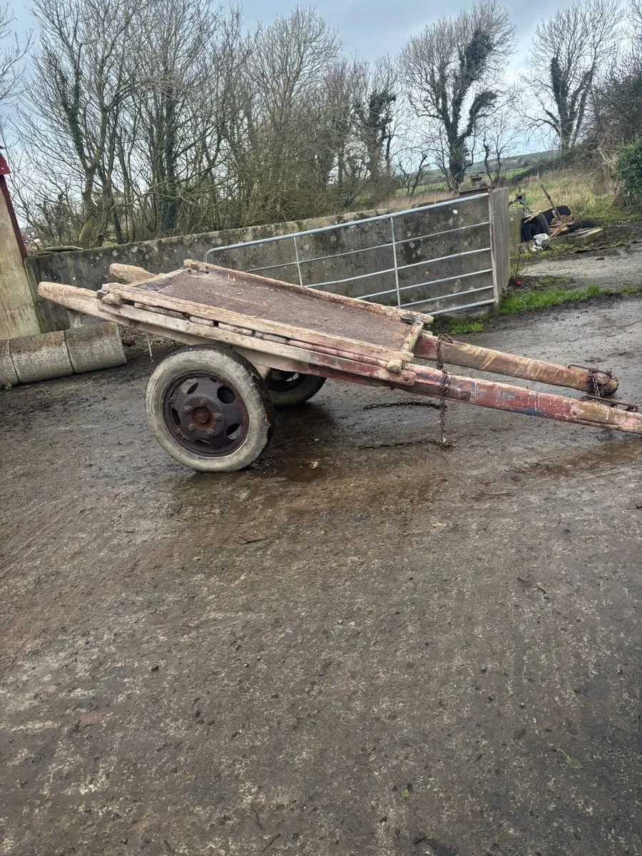 Horse cart & vintage buckrake - Image 1