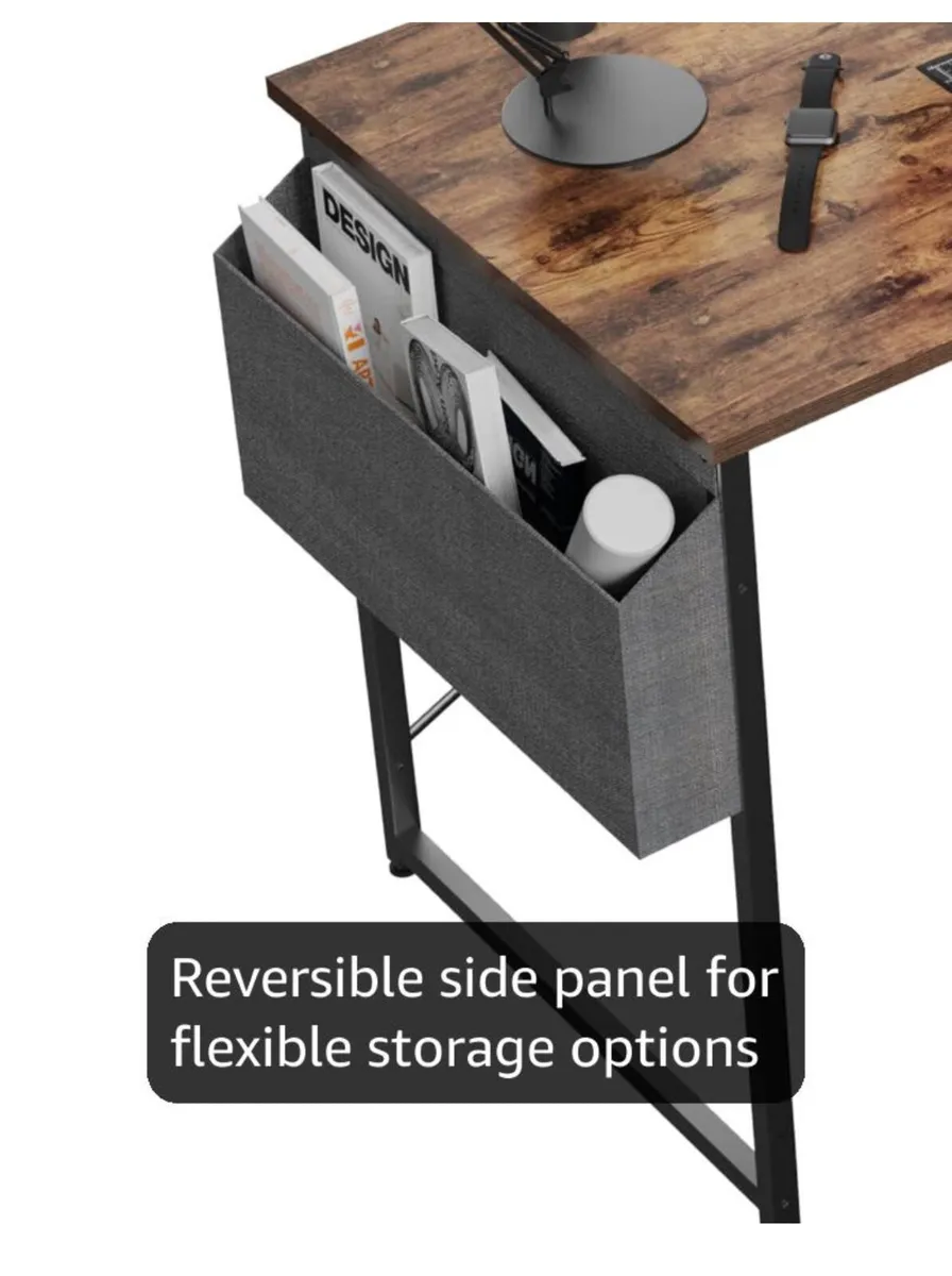 L Shaped Desk with Power Outlets  100x70 cm - Image 3