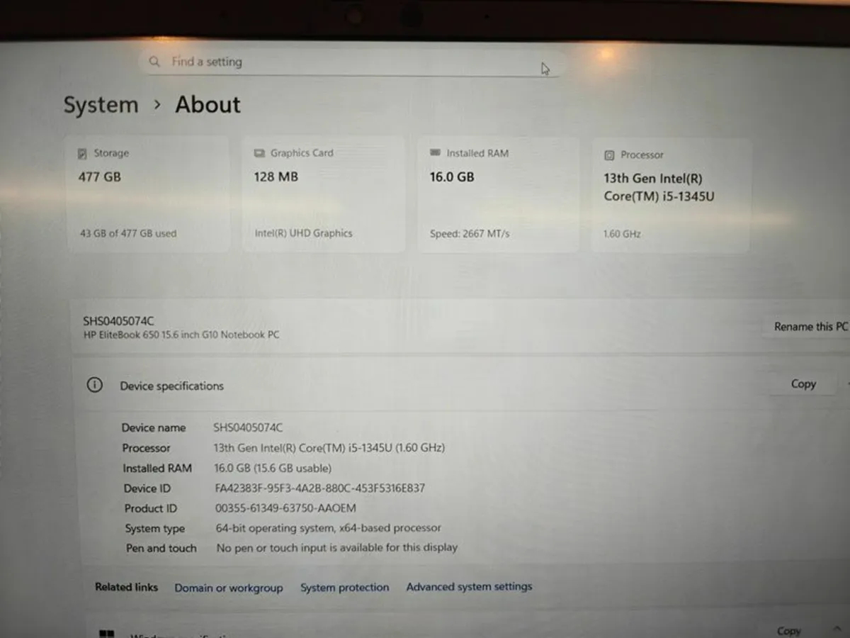 HP Elitebook 650 G10 Laptop - Image 4