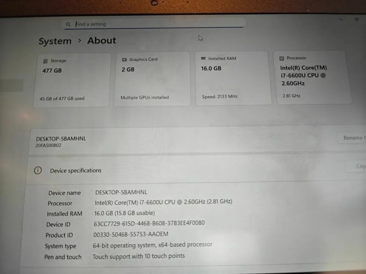 Mega Lenovo Thinkpad T460s | i7 | 16GB | 14" Touch - Image 2