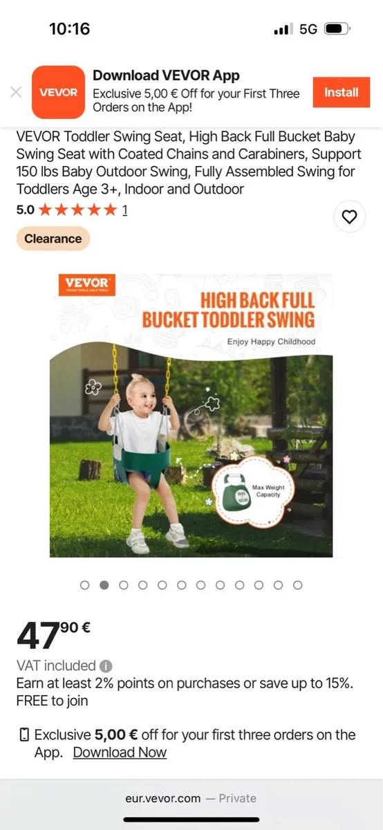 Baby swing - Image 2