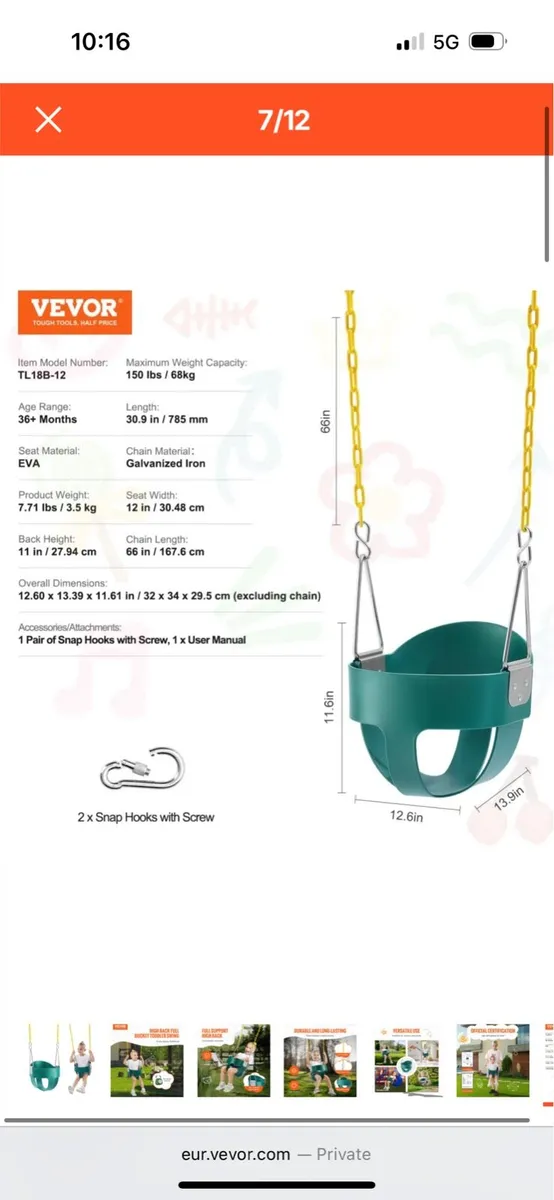 Baby swing - Image 3