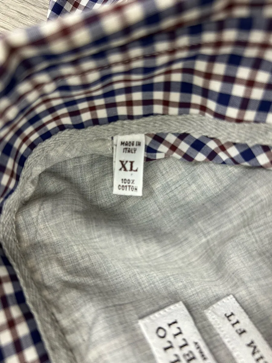 Brunello Cucinelli Button Down Check Shirt Mens XL - Image 4