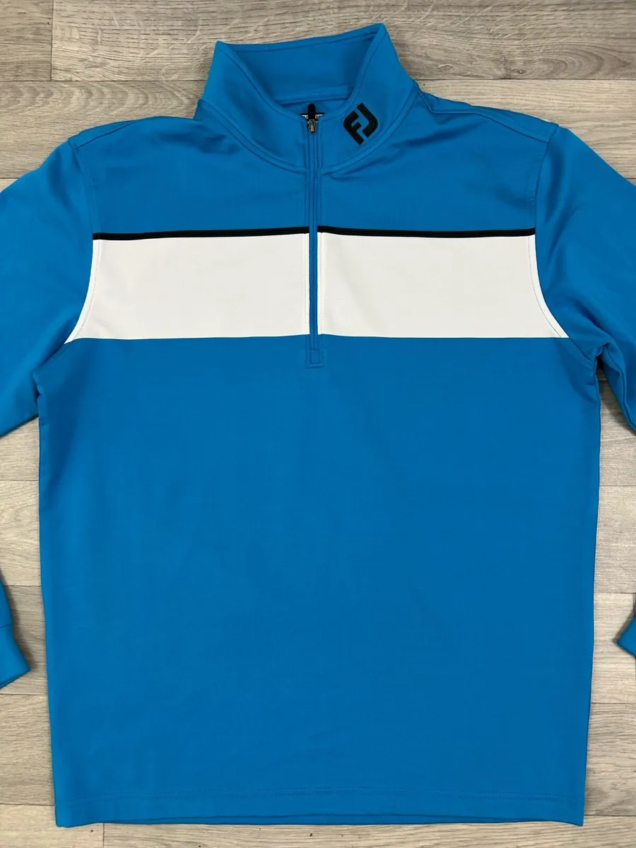 FootJoy FJ Half Zip Golf Jumper Mens Medium - Image 2