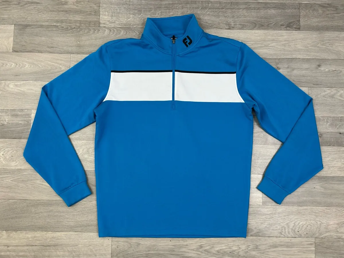 FootJoy FJ Half Zip Golf Jumper Mens Medium - Image 1