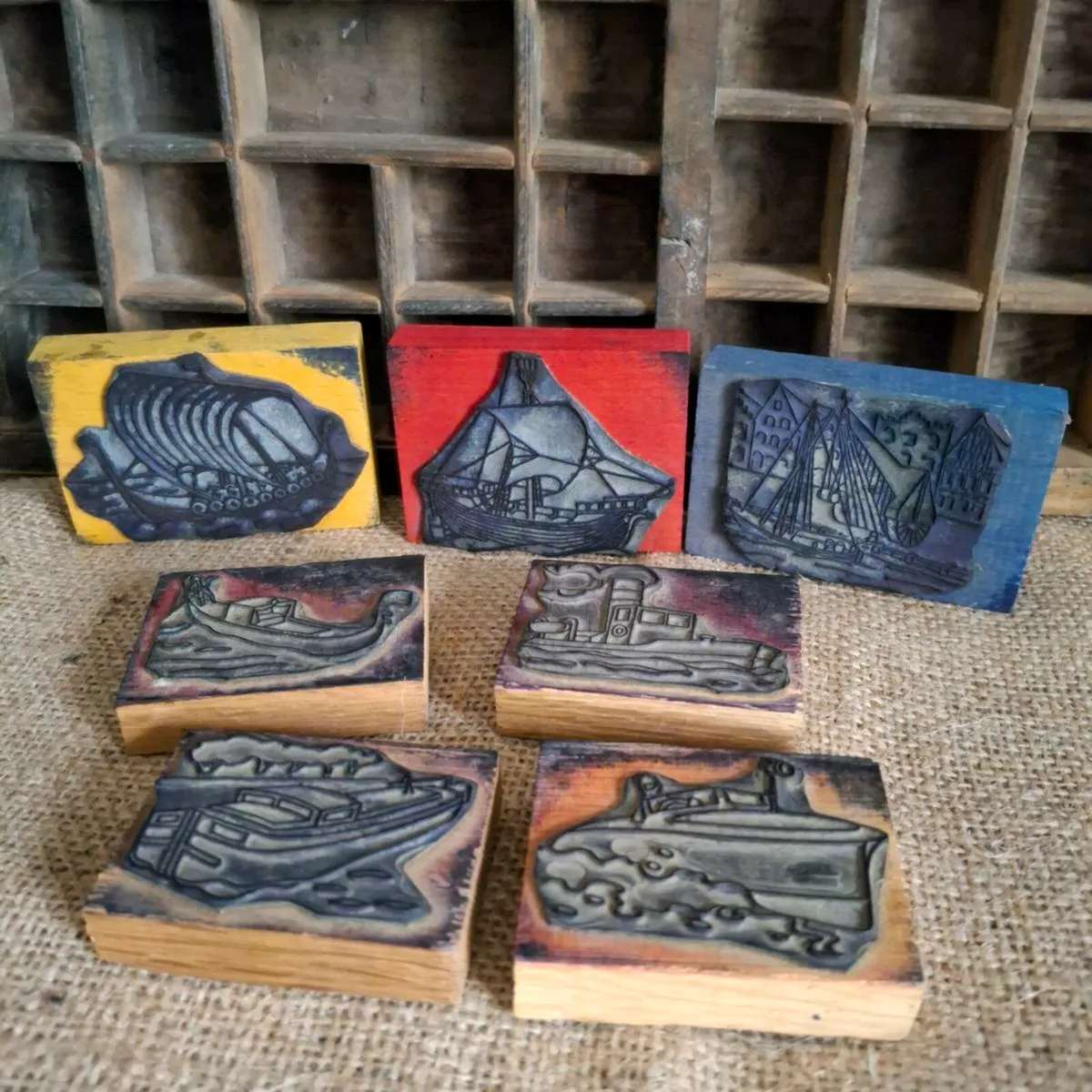 French Nautical Printer Blocks - Image 1