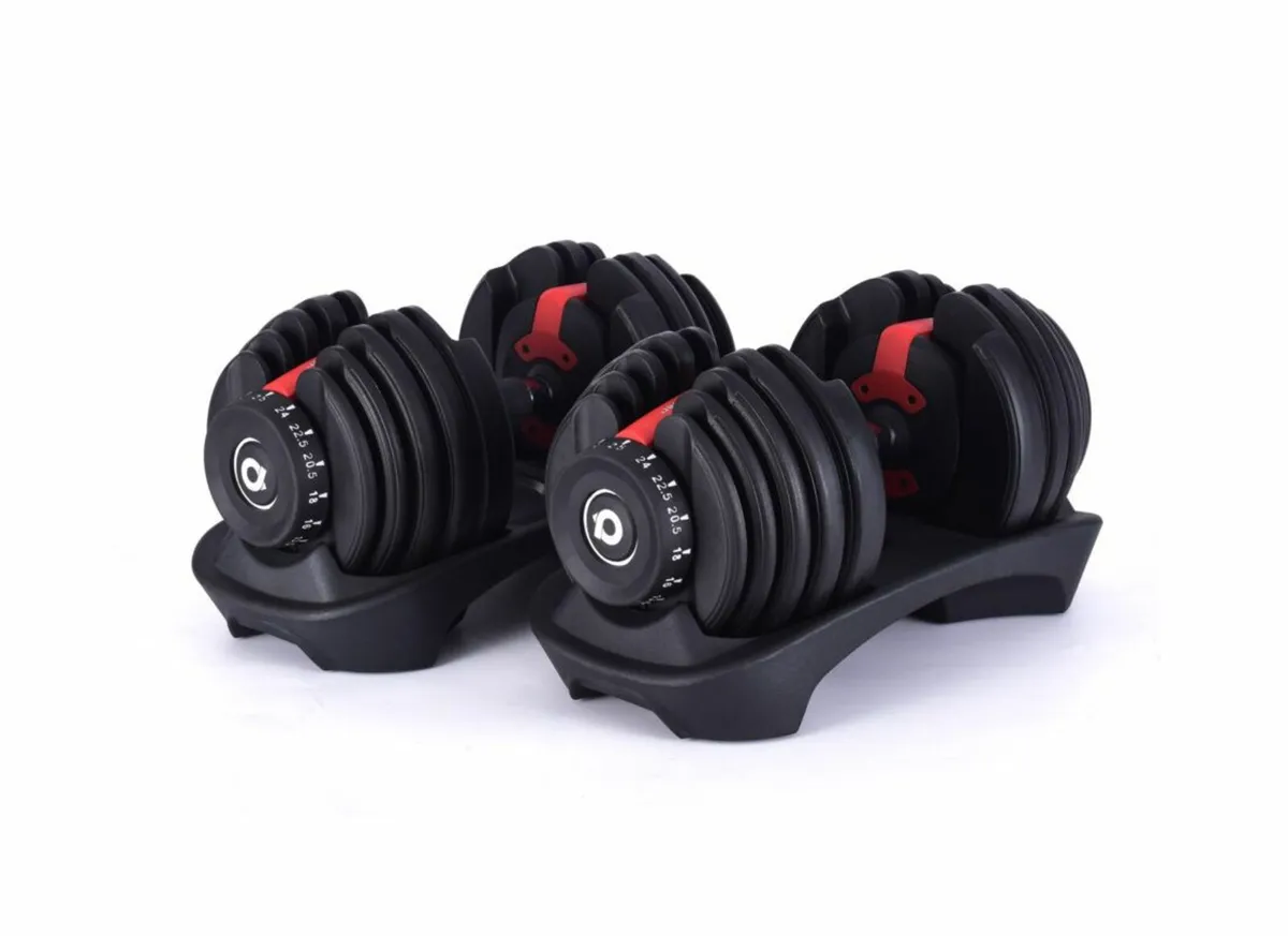 24 kg dumbels adjustable - Image 2
