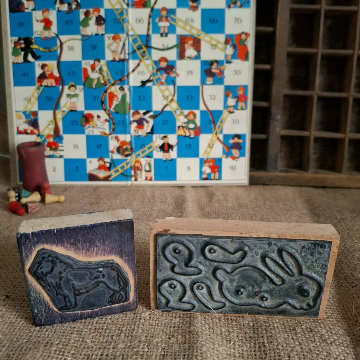 Rabbit & Lion Printer Blocks - Image 1