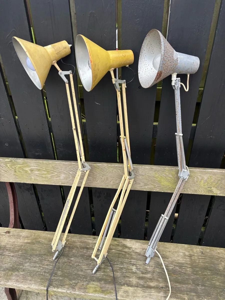 3 vintage desk lamps - Image 1
