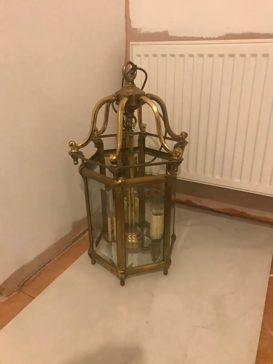 Solid brass antique lantern - Image 2