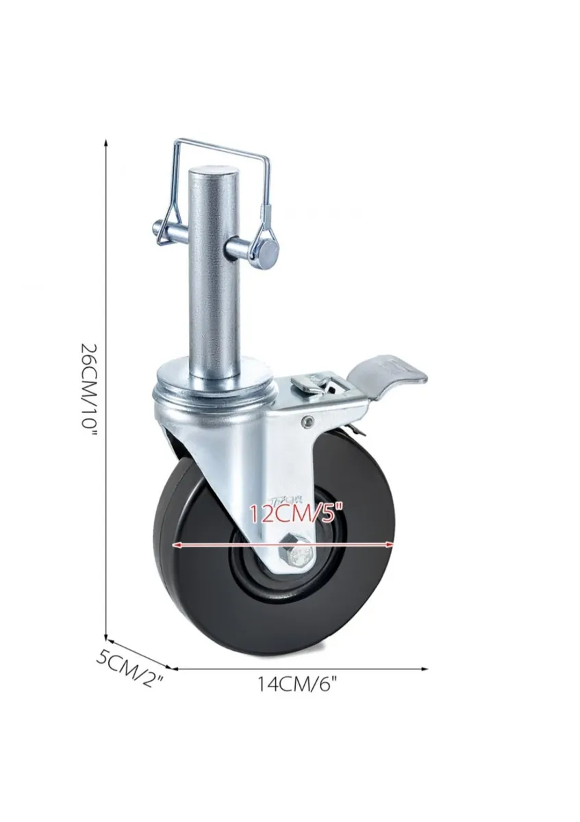 5" heavy duty Scaffolding wheels - Image 2
