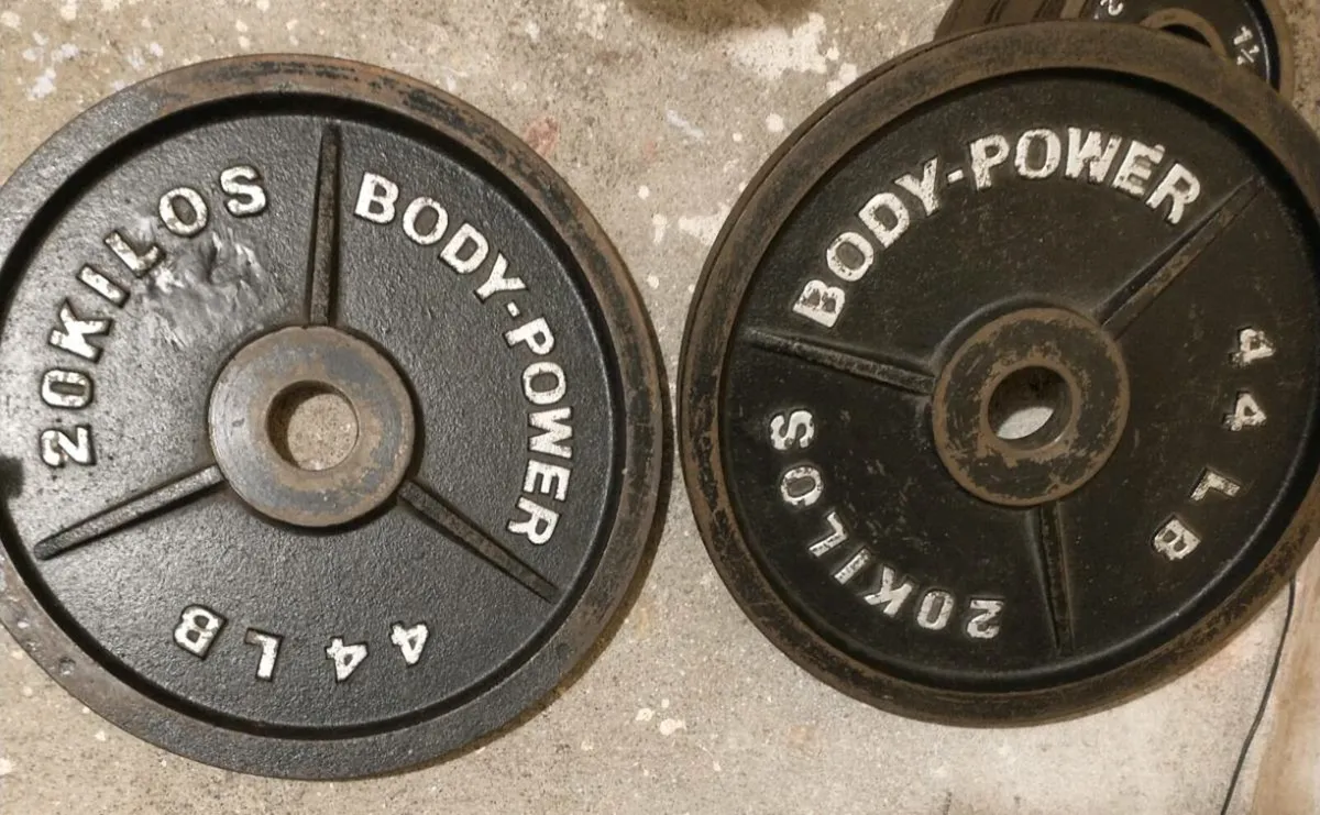 Body Power 60kg Olympic Wights Plates - Image 2