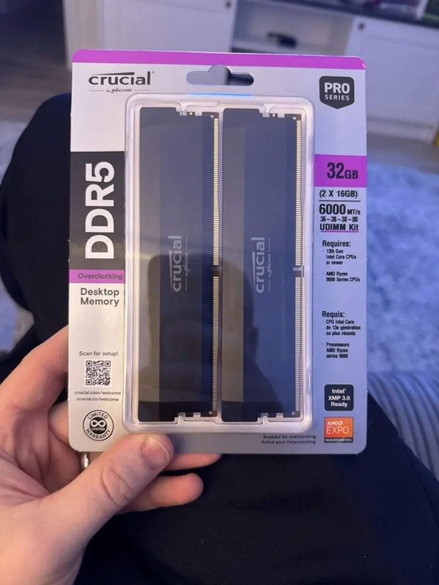 Crucial pro series DDR5 RAM 6000mhz oc - Image 1