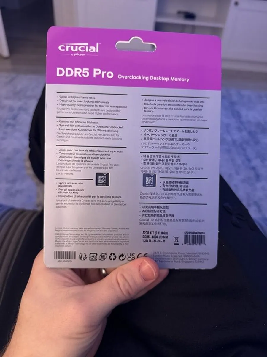 Crucial pro series DDR5 RAM 6000mhz oc - Image 2