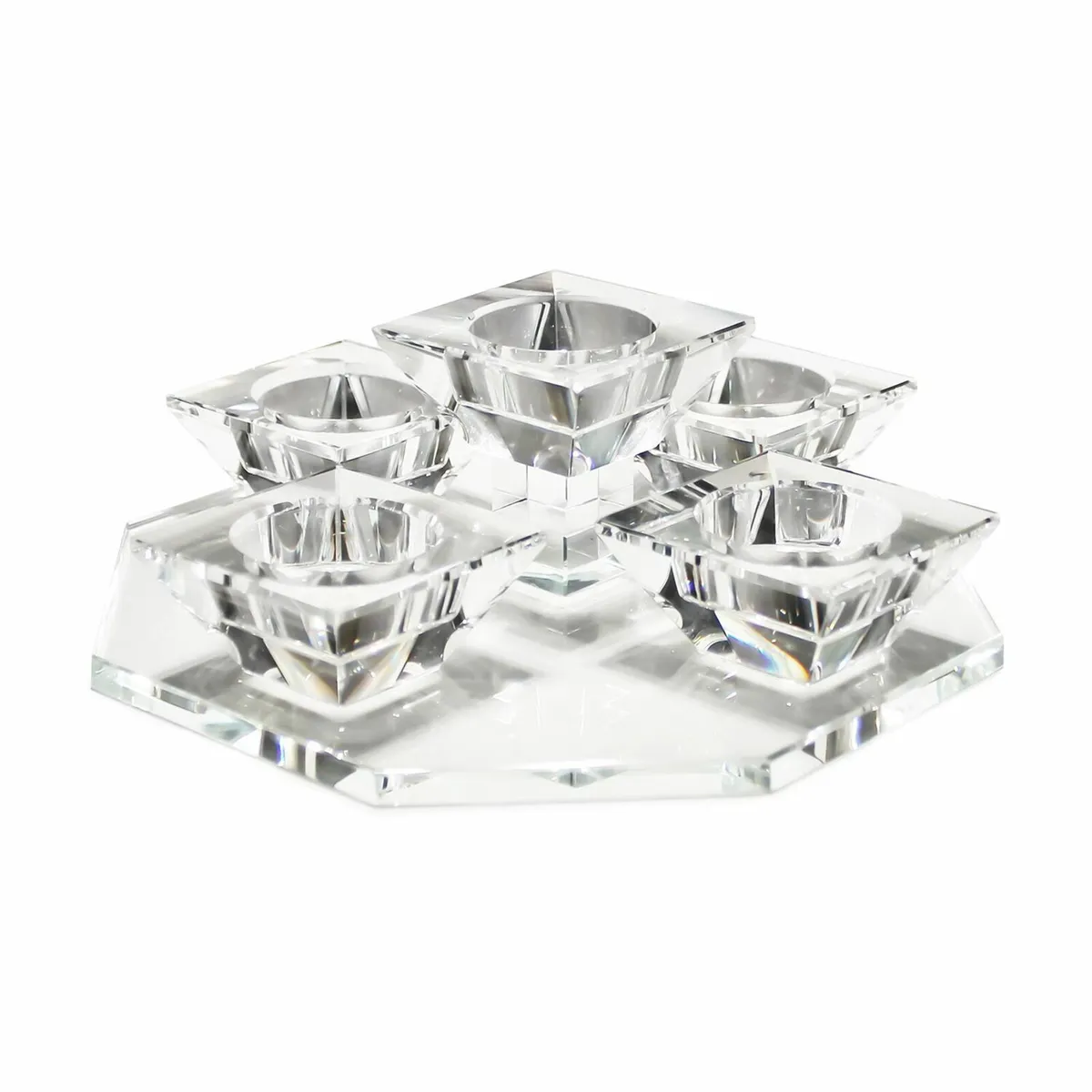 Cashel Living crystal waterfall 5 tealight holder - Image 1