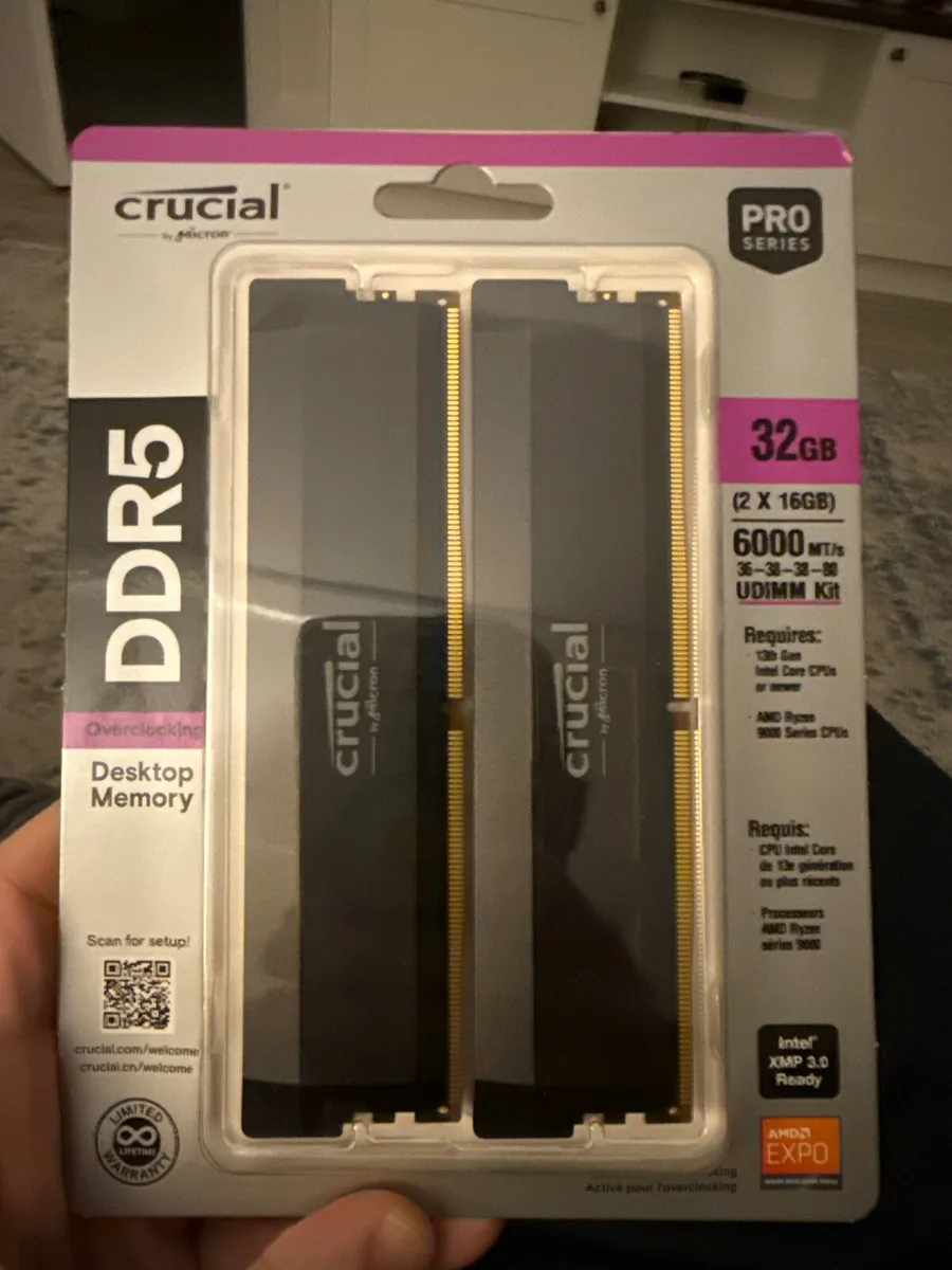 Crucial pro series 32gb DDR5 RAM 6000mhz - Image 1