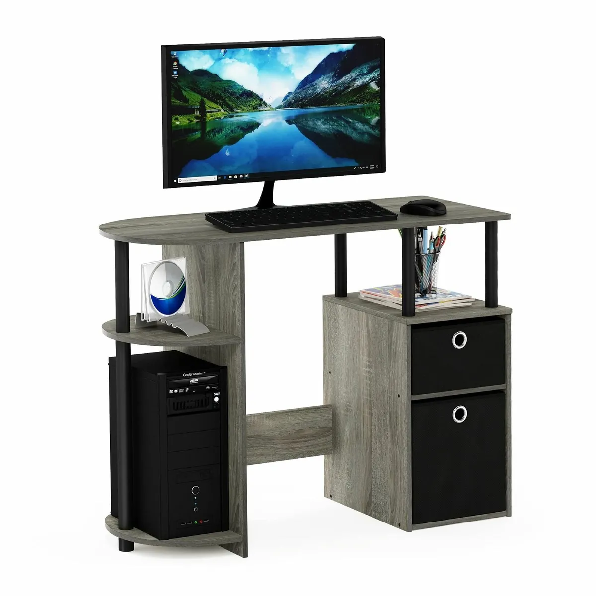 JAYA Simplistic Computer Study Desk with Bin - Image 1
