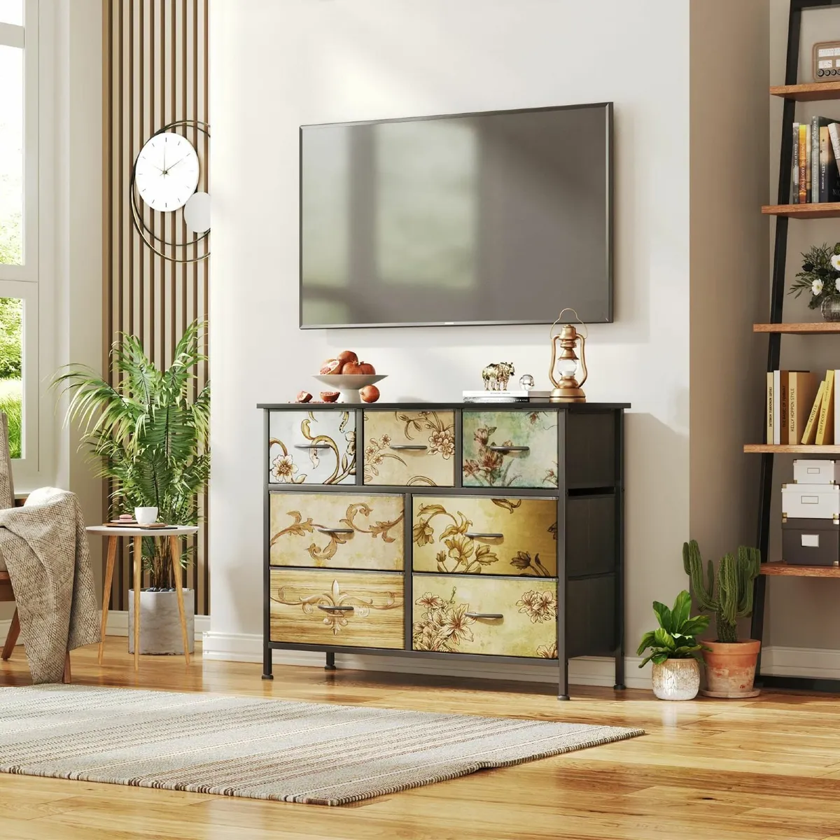 Chest of Drawers Bedroom with 7 Tall Fabric - Image 2