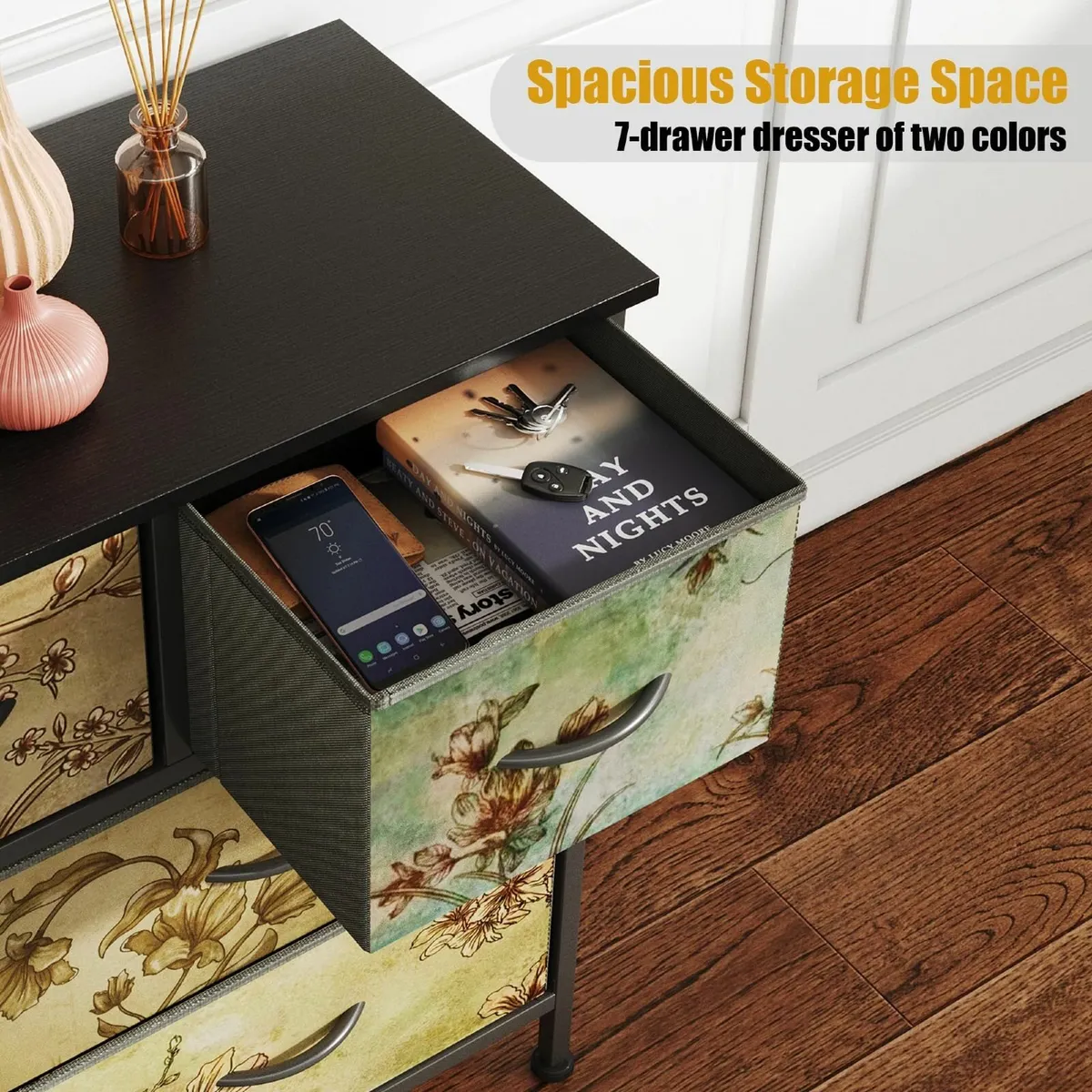 Chest of Drawers Bedroom with 7 Tall Fabric - Image 4