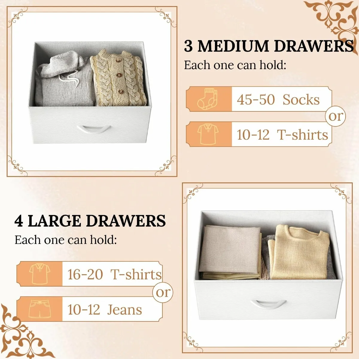 Chest of Drawer with 9 Drawers Modern Bedroom - Image 4