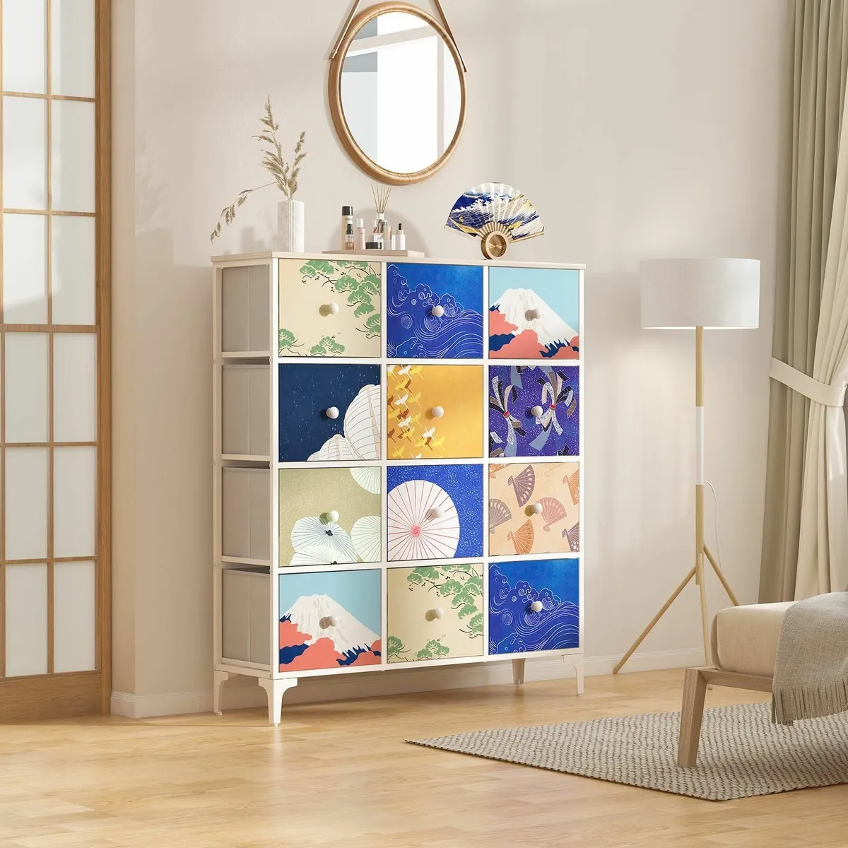 Chest of Drawers Bedroom Storage Tall Dresser - Image 2