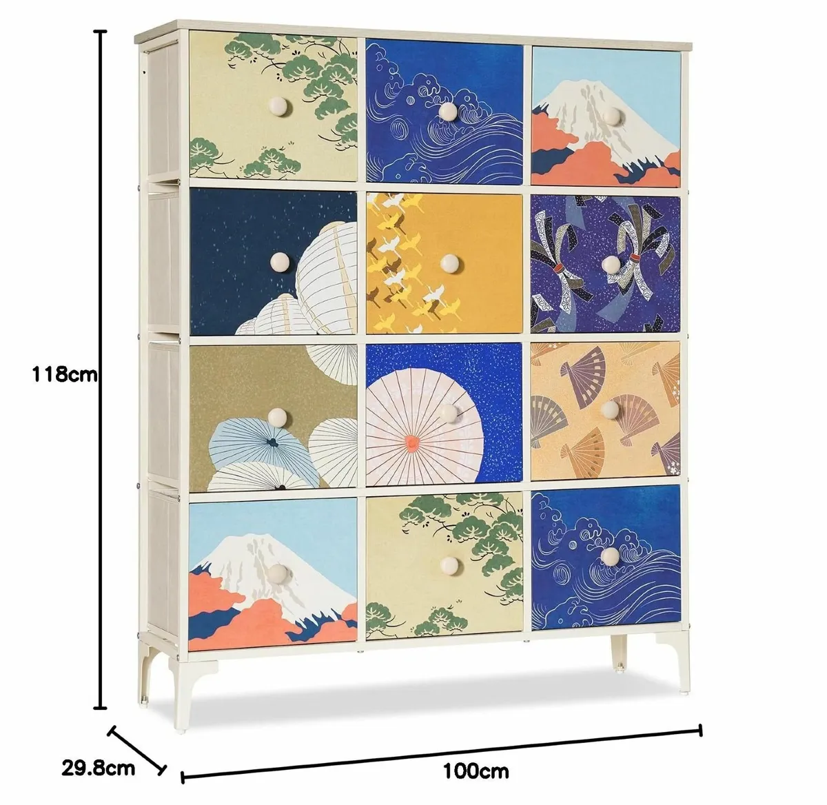 Chest of Drawers Bedroom Storage Tall Dresser - Image 3