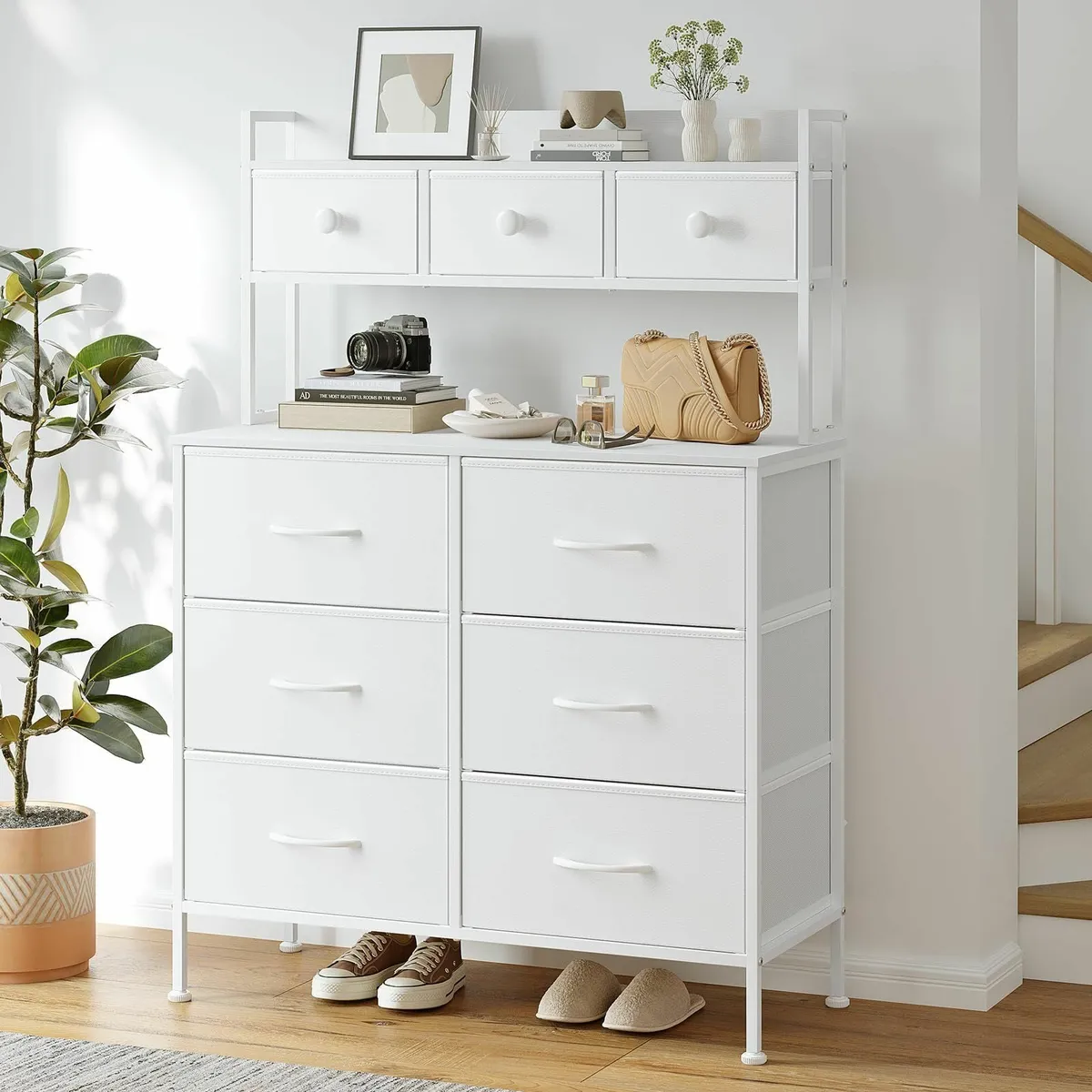 Chest of Drawers 9-Drawer Bedroom Cabinet with - Image 2