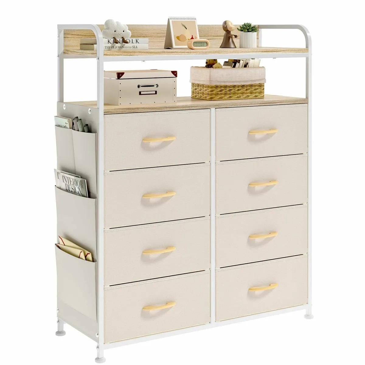 Chest of Drawer Bedroom Dresser with 8 Fabric - Image 1