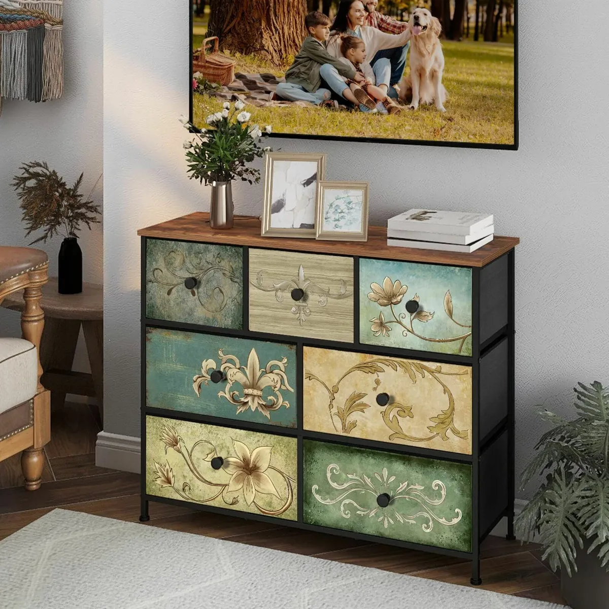 Chest of Drawers Dresser for Bedroom with 7 Wide - Image 4