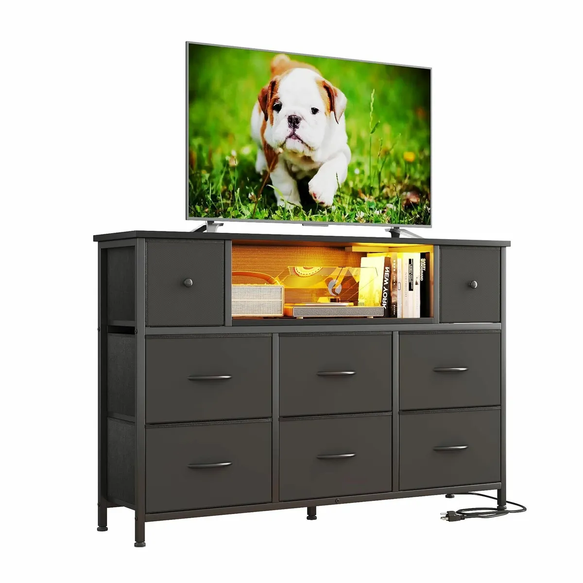 Chest of Drawers with Power Outlets and LED - Image 1