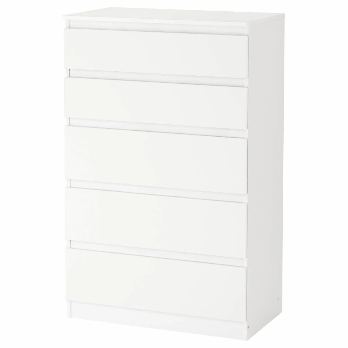 KULLEN chest of 5 drawers white (70x40x112 cm) - Image 1
