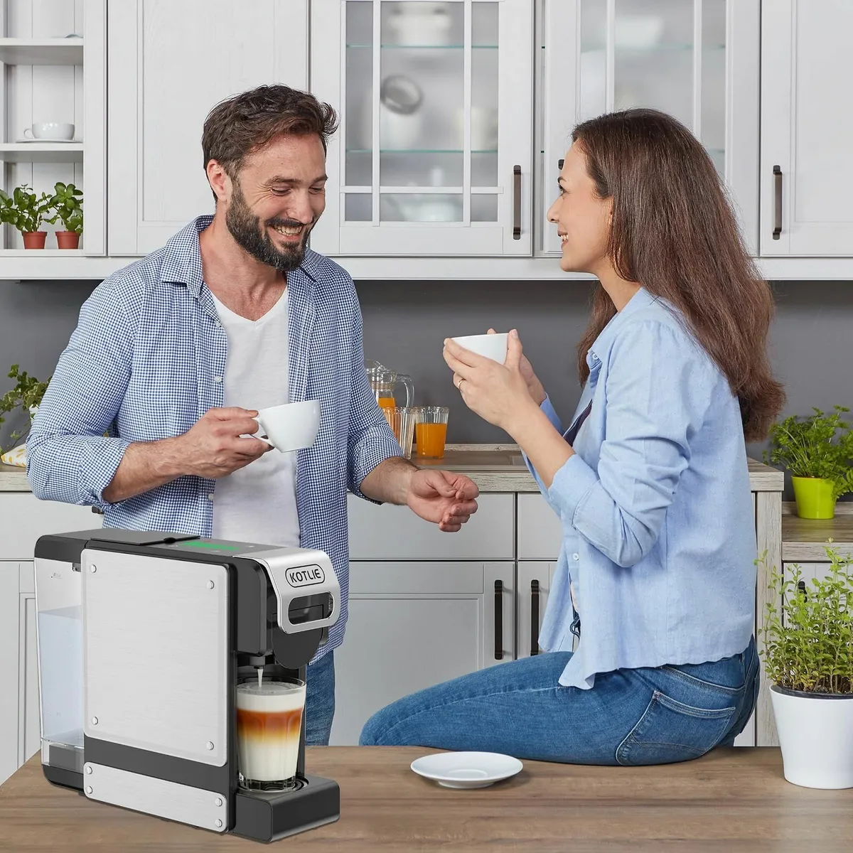 19BAR Multifunction Coffee Capsule Machine for - Image 2